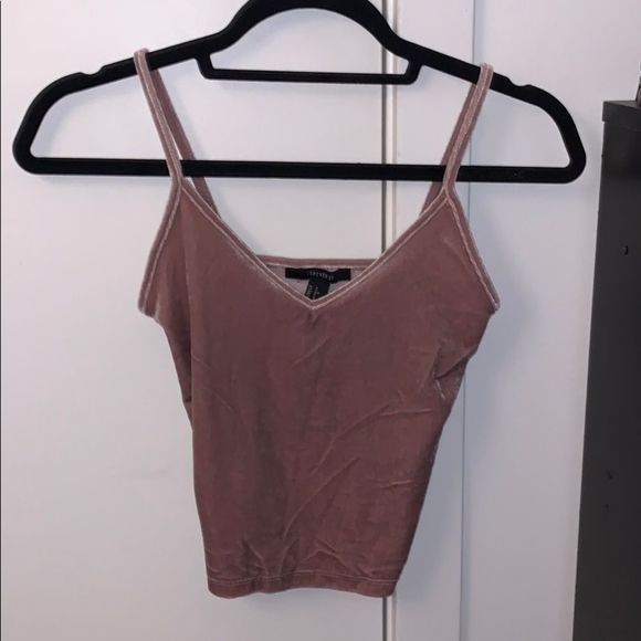 Forever 21 Tops - Forever21 Pink Velvet Tank